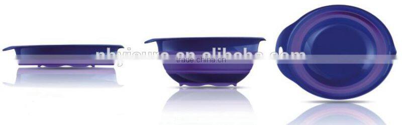 Silicone Collapsible Mixing Bowl Strainer Bowl Green Sprouts Collapsible Silicone