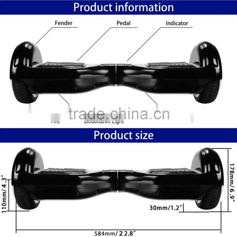 LG battery 6.5 Inch two wheels self balancing scooter with bluetooth hoverboard UK plug Plum round Ancheer AM002734