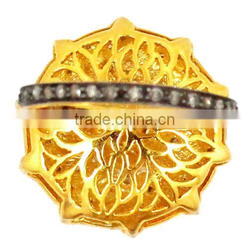 Pave Diamond Ring, Popular New Design Jewelry Collection, Rose Cut Diamond Ring, 14k Gold Ring Categories Gold Diamond Jewelry