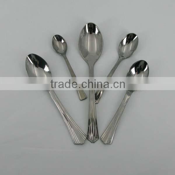 Disposable Plastic Silver Cutlery Set