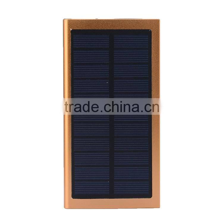 electronic premium solar slim power bank 8000mah mobile power supply