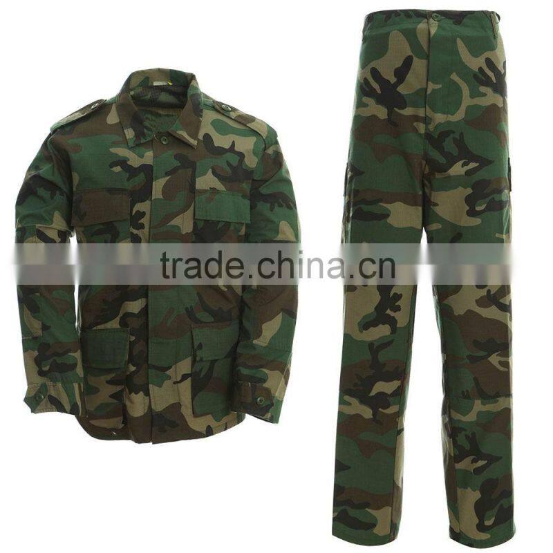 Wholesale BDU woodland army camouflage clothing