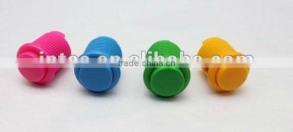 24mm blue plastic push button switch Momentary game accessories sonic arcade game machine push button