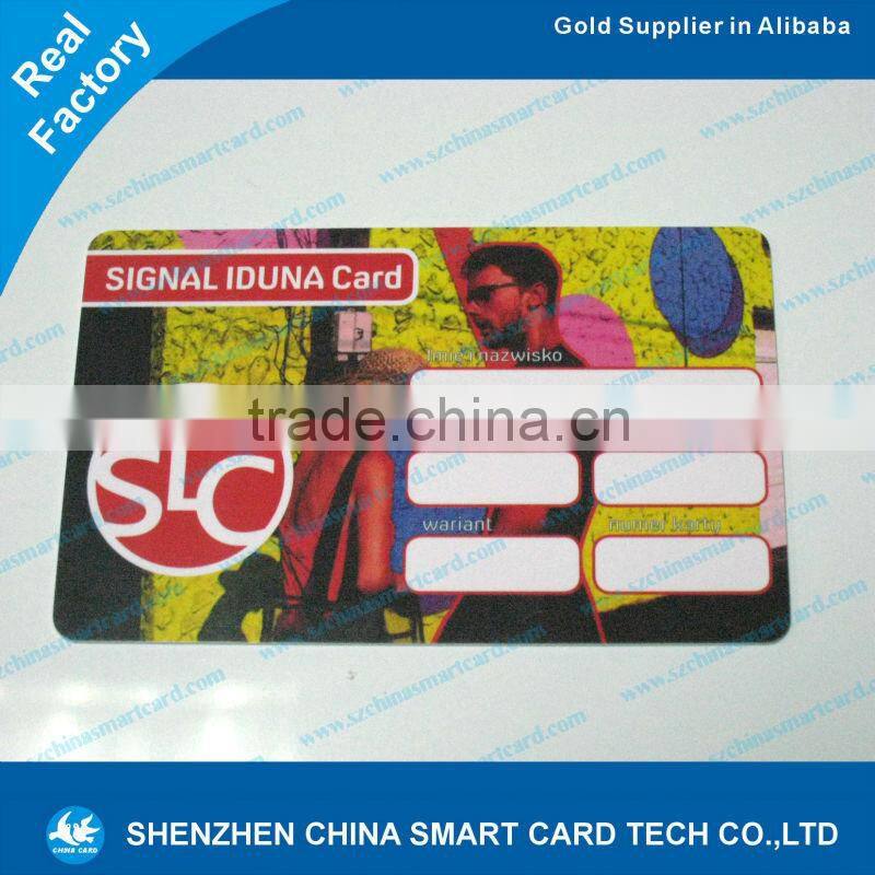 grace plastic pvc salon barcode membership card