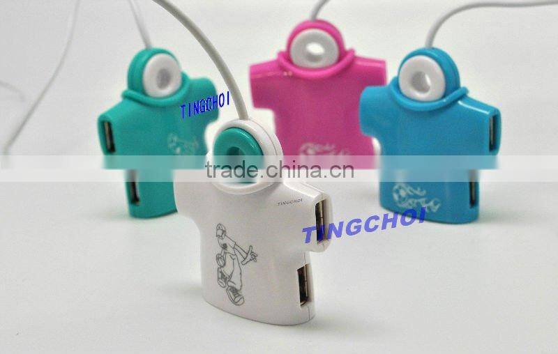 conch shape 4 ports USB HUB