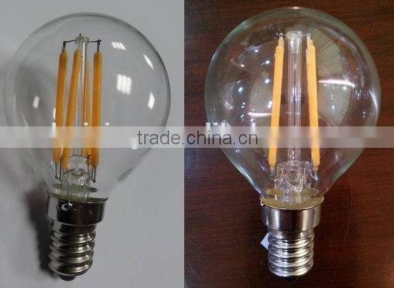 dimmable filament led bulb,2W 4W 6W led filament lamp, dimmable led filament bulb light led bulb