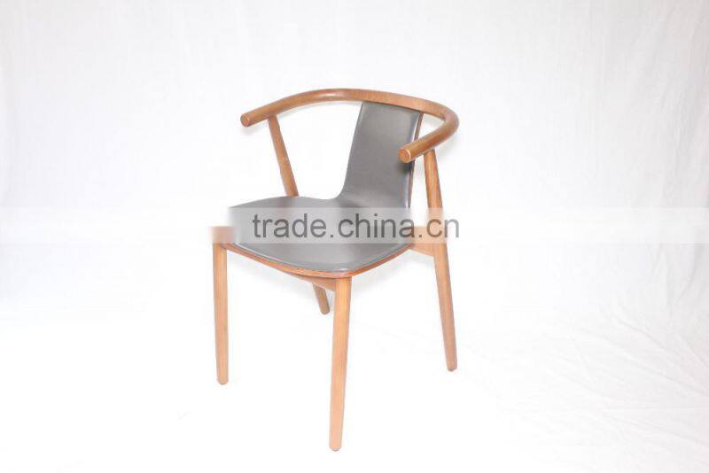 North European style elegant solid wood dining chair