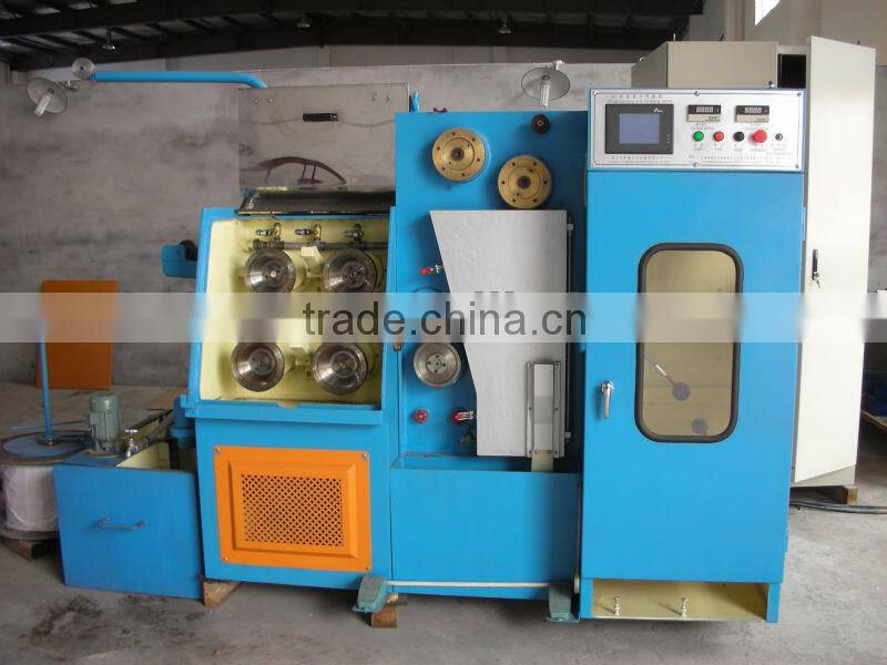 Single Head Cable Making Equipment Fine Wire Drawing Machine with continuous annealer