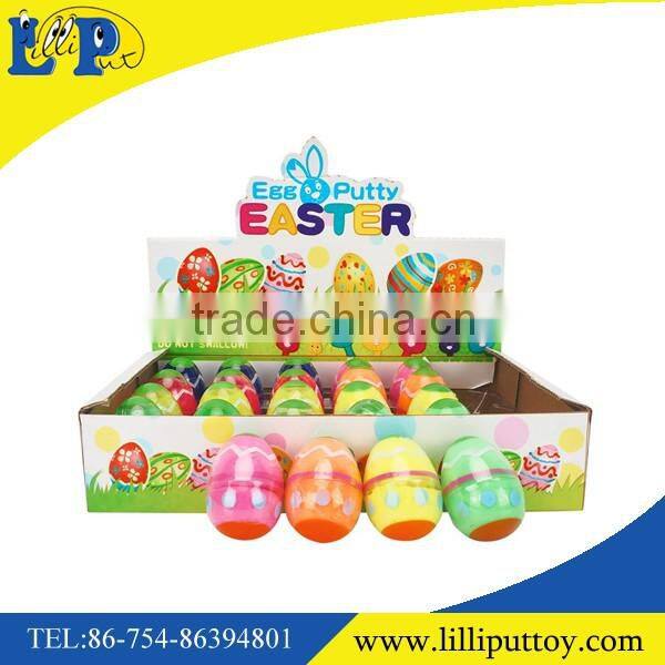Popular mini Easter egg putty toy with display box