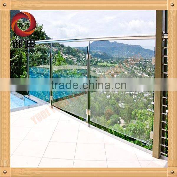 indoor house uesd modern staircase glass railing