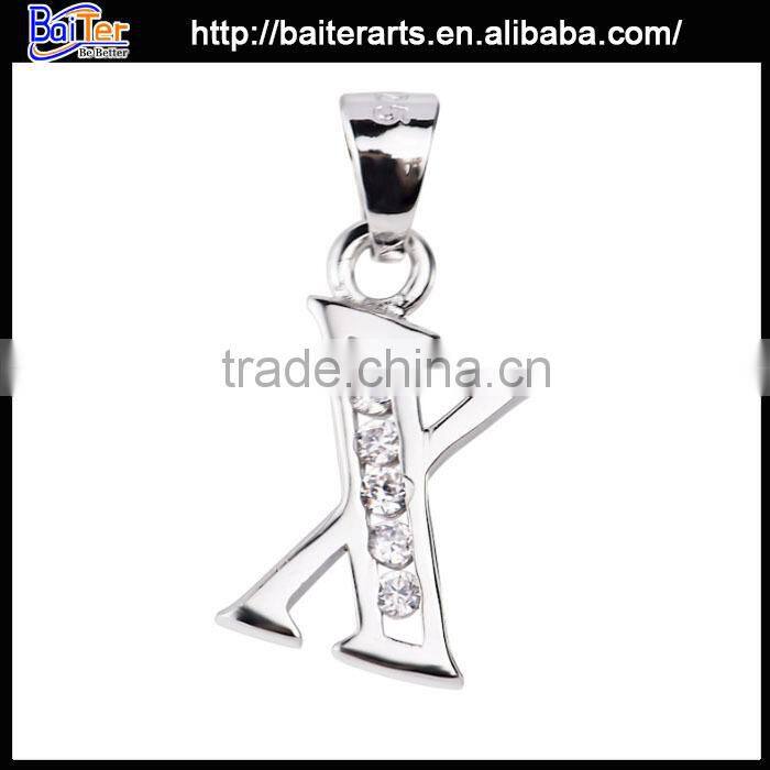 Wholesale simulated austria crystal silver heart shape fire opal pendant