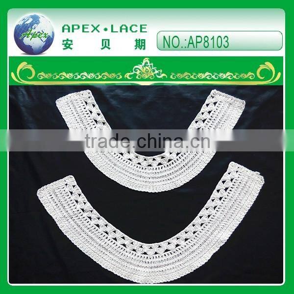 New development embroidery cotton neck lace AP8103