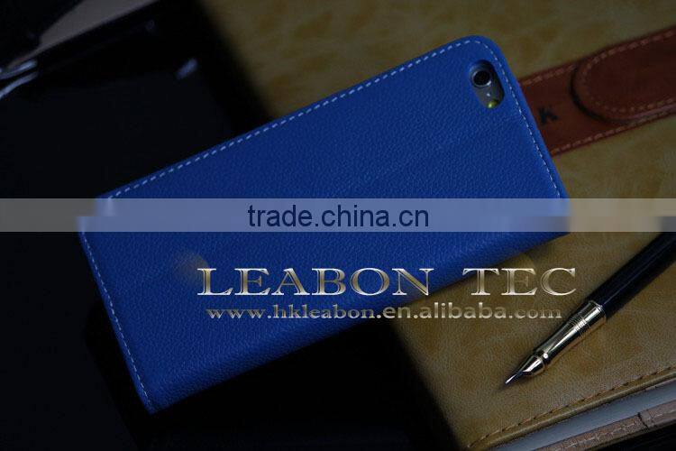 Wholesale new hot selling For iPhone 6 plus real leather case nice price made in China