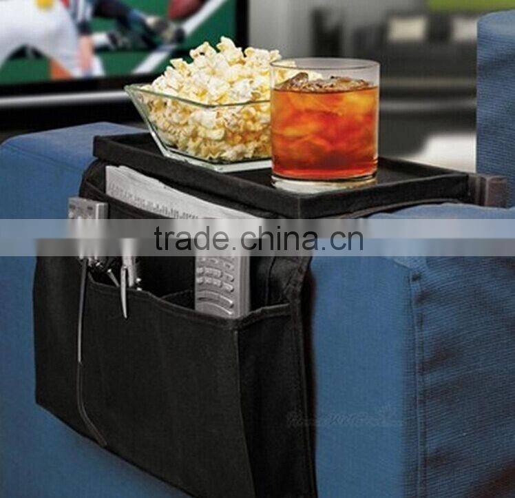 6 Pocket Arm Rest Organizer and Sofa Table Top Organizer caddy storage