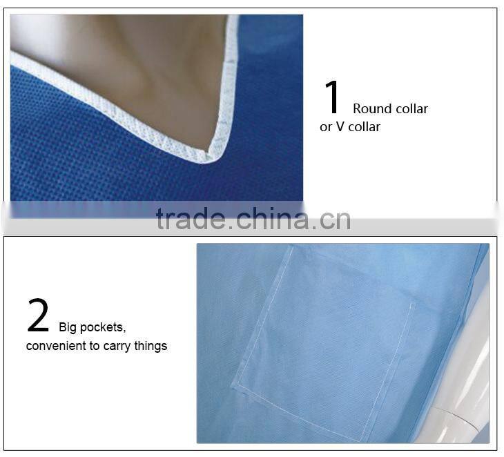 Medical waterproof disposable made in china clothing