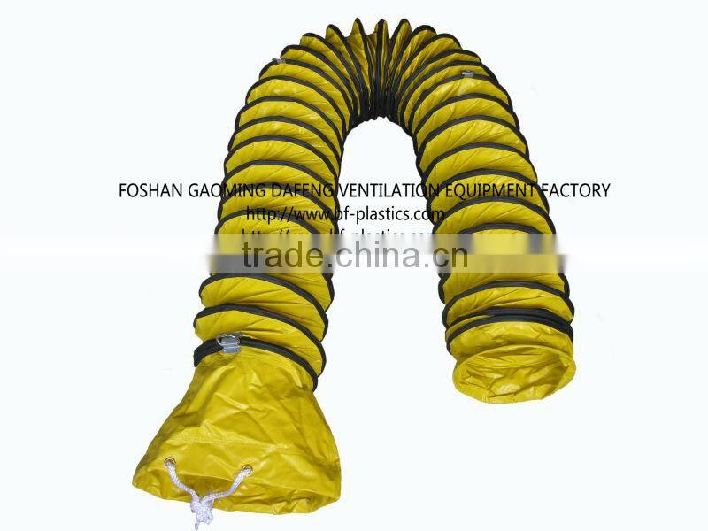 Exhausted flexible duct and 8 inch portable air ventilation fan