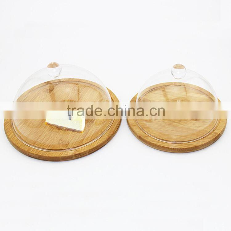 Wholesale fantastic glass dome cake stand