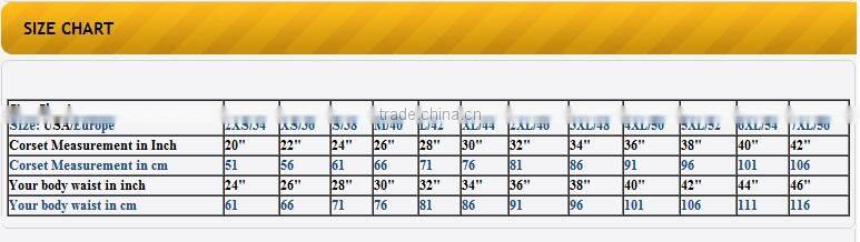 Overbust steel boned Black/White Waist Trainer corset Ci-1170