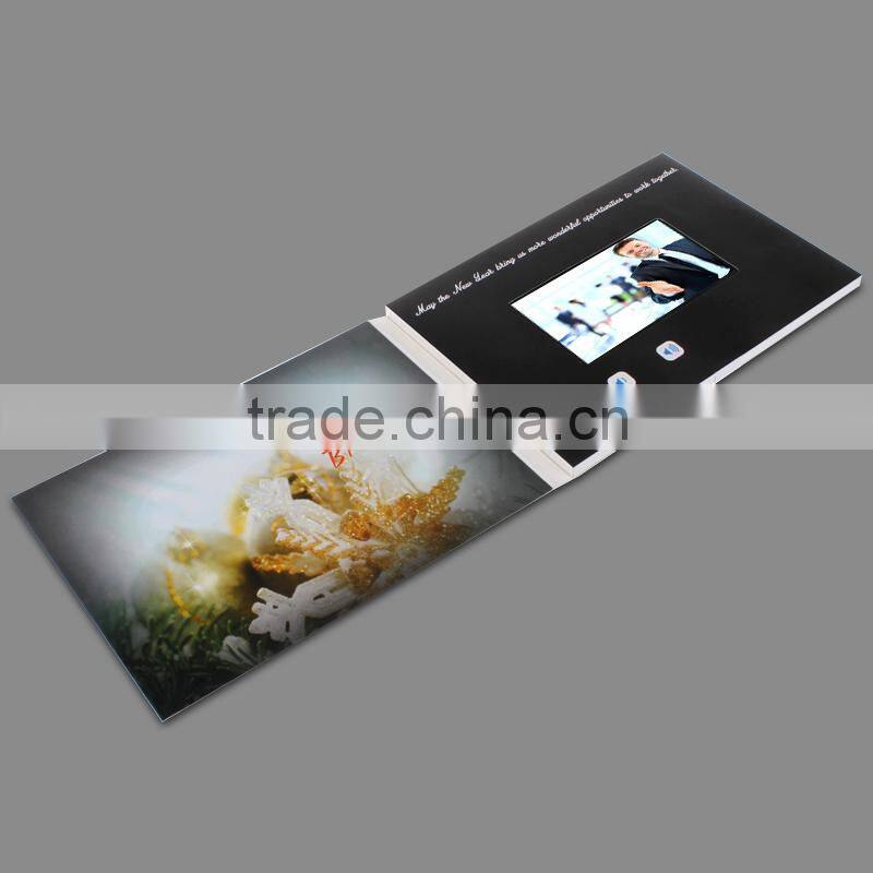 7 inch magnetic switch lcd video brochure card video brochure module video brochure card with best price