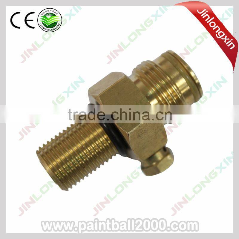 Pin valve for CO2 cylinder paintball tank