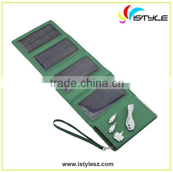 Solar charger travel foldable solar storage power 8000mAh