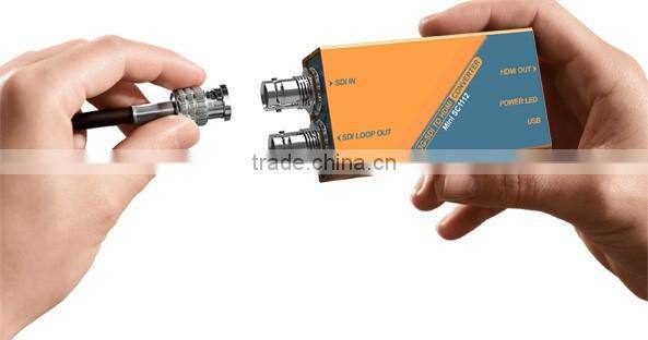 Pocket-size Broadcast 3G-SDI to HDMI Converter SDI input signal to HDMI signal and with SDI loop out
