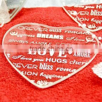 Photo frame type crystal glass coaster photo insert with wood material base