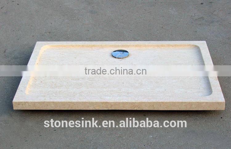 Honed natural stone bathroom marble tray