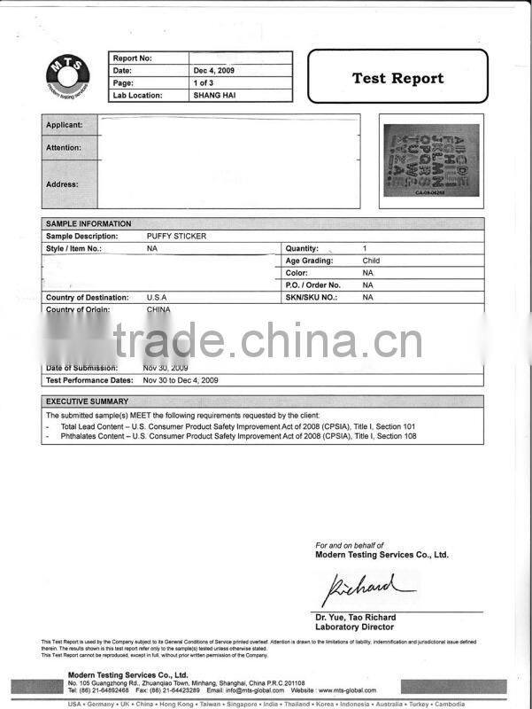 Glitter Puffy Sticker