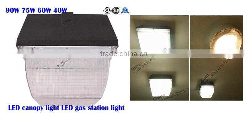 canopy led light 60w waterproof led lights 90w 60w 40w 75w DLC UL listed parking lot light