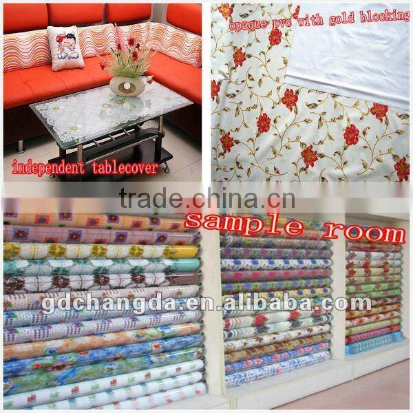 special design with gold blocking plastic tablecloth/embossed tablecloth/high quality embossed tablecloth
