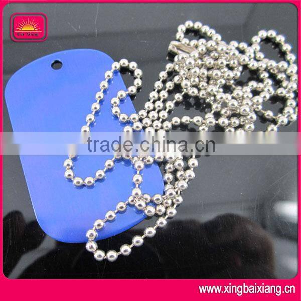 Custom anodized aluminum dog tag with laser engraving