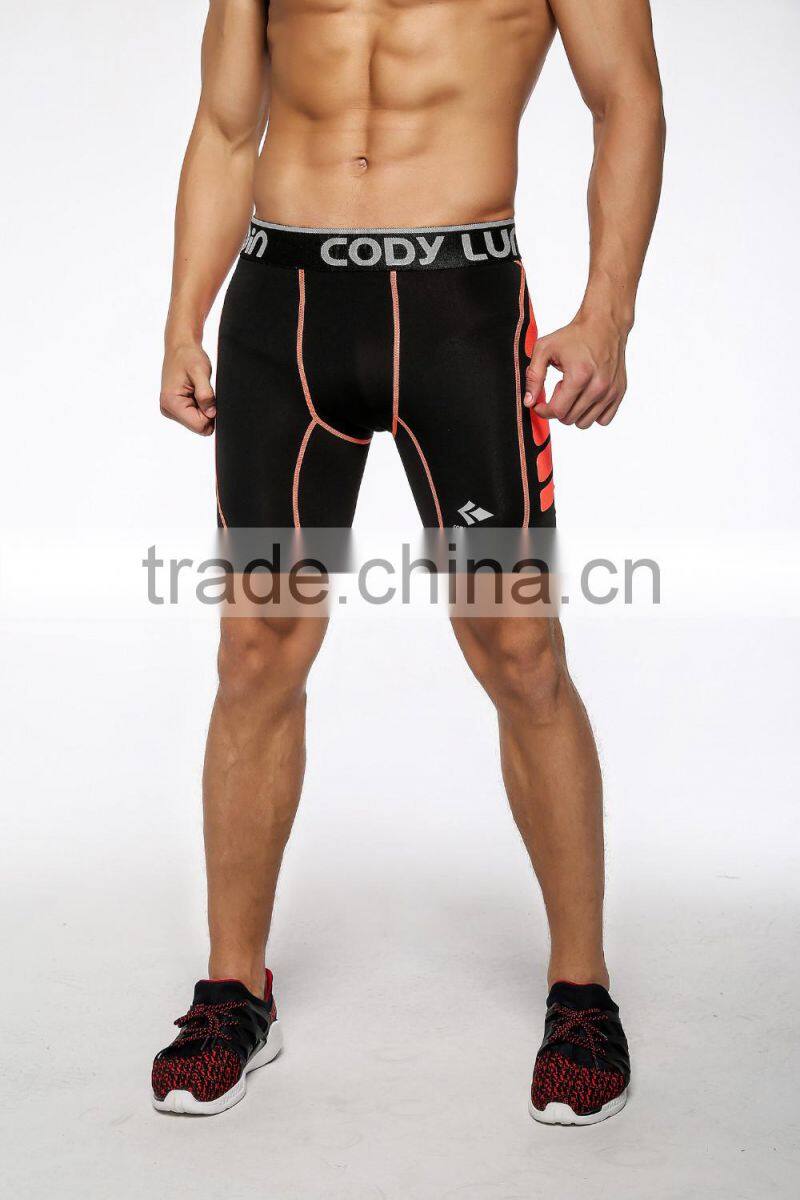 Guangzhou Wholesale or custom men spandex black white compression Wolf Boxer Shorts running shorts