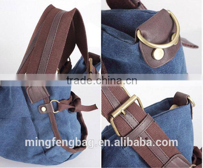 Custom Women Tote Fashion Messenger Canvas Travel Bag