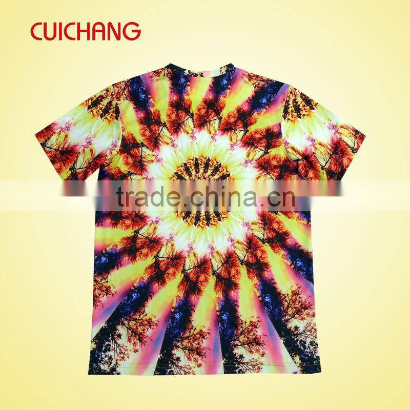 Wholesale sublimation printing t-shirts with top quality