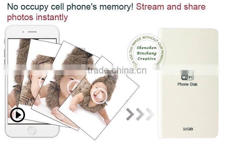 Wireless digital storage external hard disk with wifi for mac usb flash drive