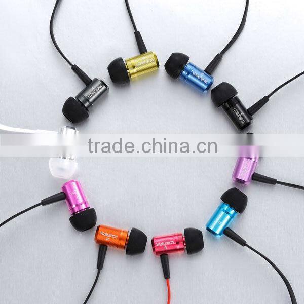 Flat cable Earbuds With Mic
