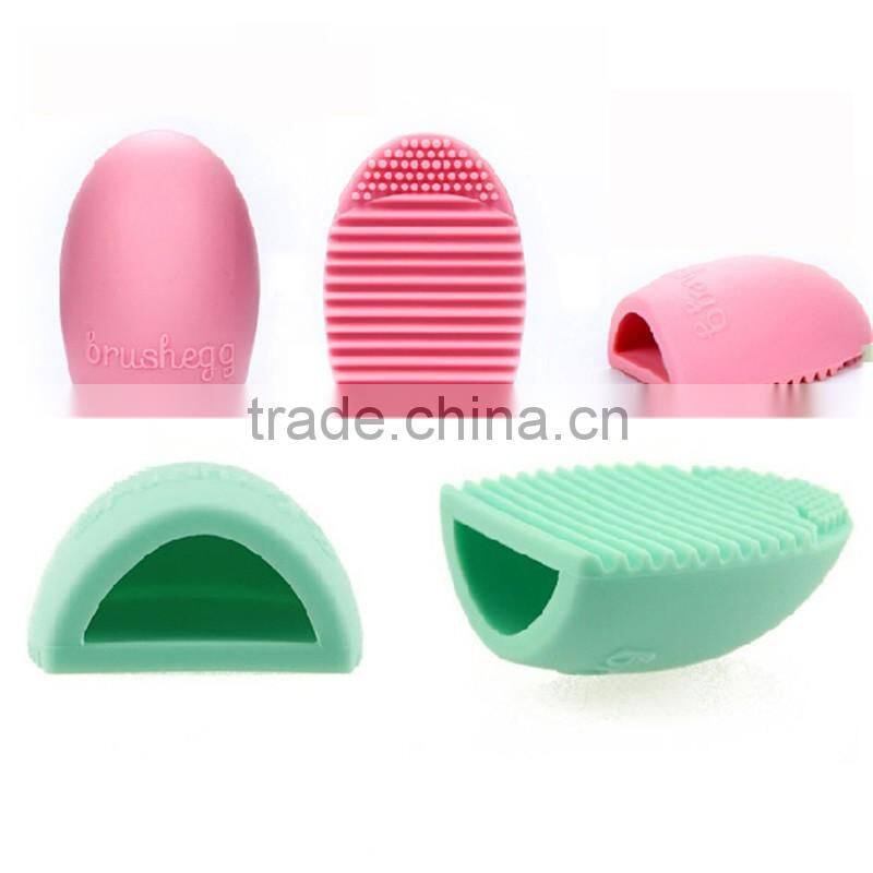 Silicone Makeup Brush Cleaner Brush egg shape Cleaning makeup Brush tools makeup brush cleaner