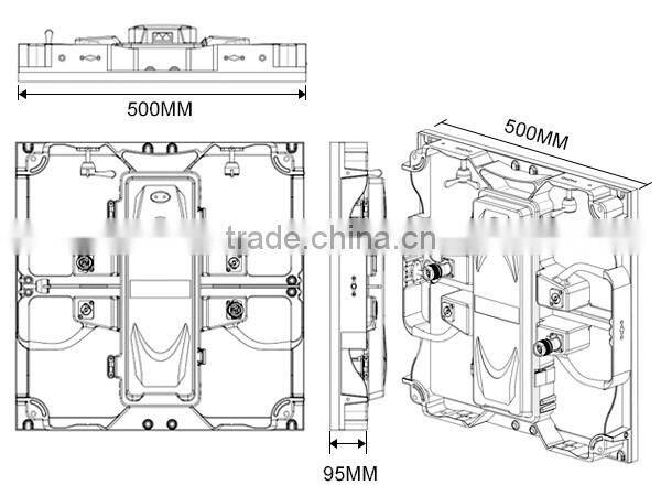 Indoor P4.81 Slim Die-Casting LED Display Screen Video Wall