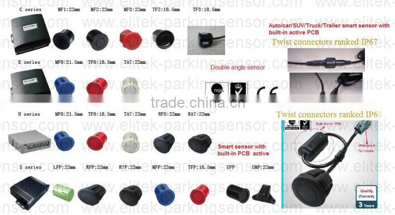 Radar detector wireless parking sensor with LED Display for "VOLVO",8 sensor