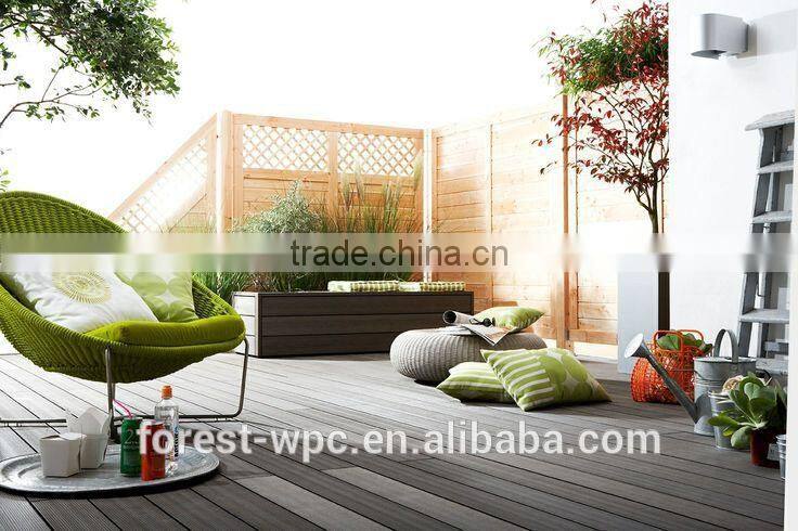 grooved deck board good quality material ecofriendly deck board