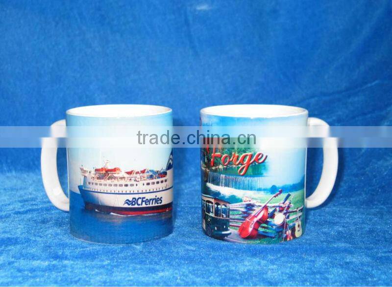 JT-7102 Ceramic Straight Shape Sublimation Coated Mug for Thermal Transfer Printing