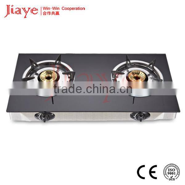 brass burner table gas hob 7mm Tempered glass gas hob