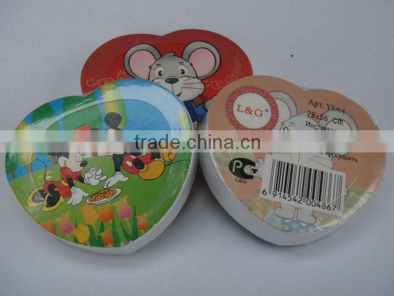 heart shape compressed towel