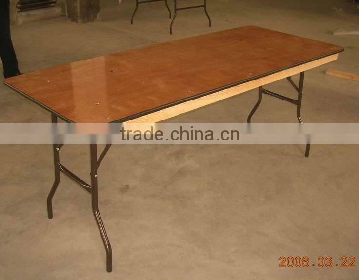 Cheap 6FT Event Plywood Table Folding Banquet Tables Wholesale