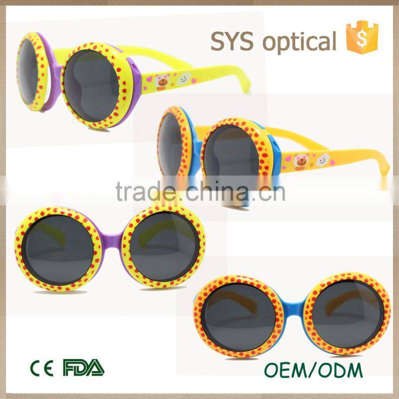 2016 Vintage round baby sunglasses kids uv400 sunglasses