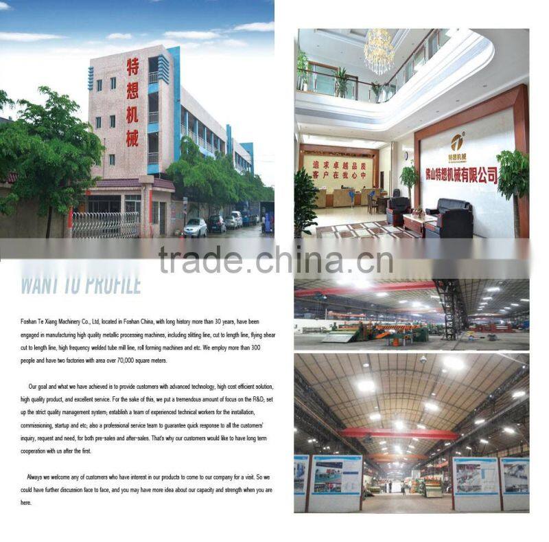 TX1800 High Quality Automatic /hot rolled/cold rolled/Medium-heavy plate steel cut to length line