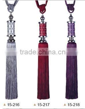 designer home decorative long tassel for curtains
