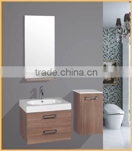 European style classic wall mounted MDF bathroom cabinet with side cabinet RA120