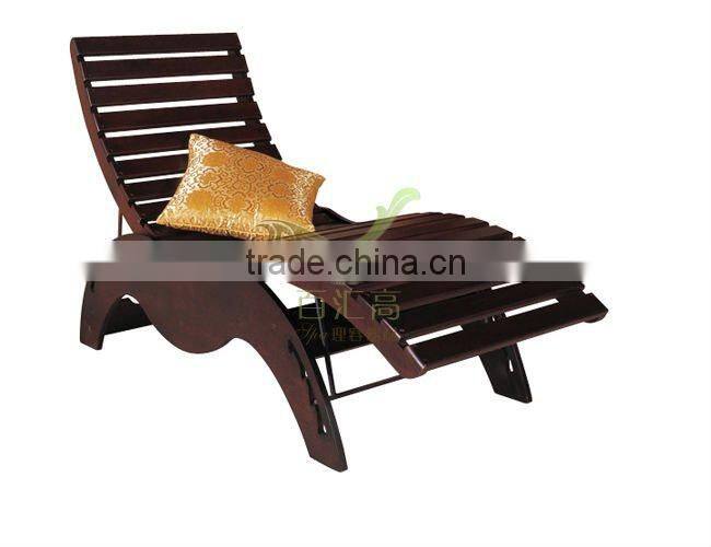 ash wood swimming pool outdoor garden lounge chair sls-570